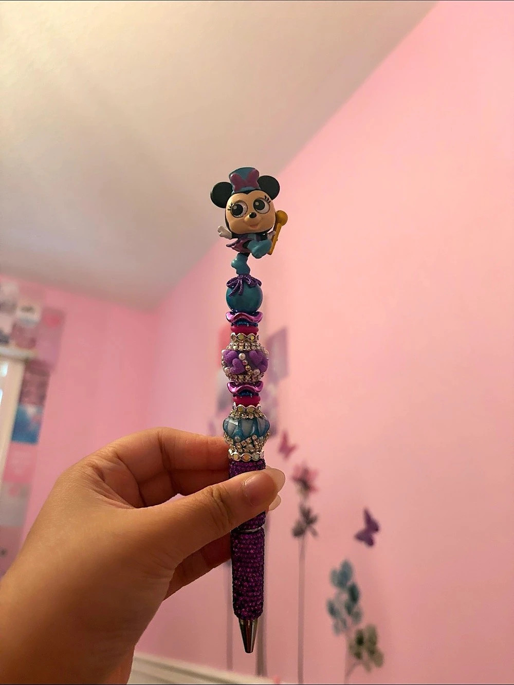 Minnie Mouse Beaded Pen